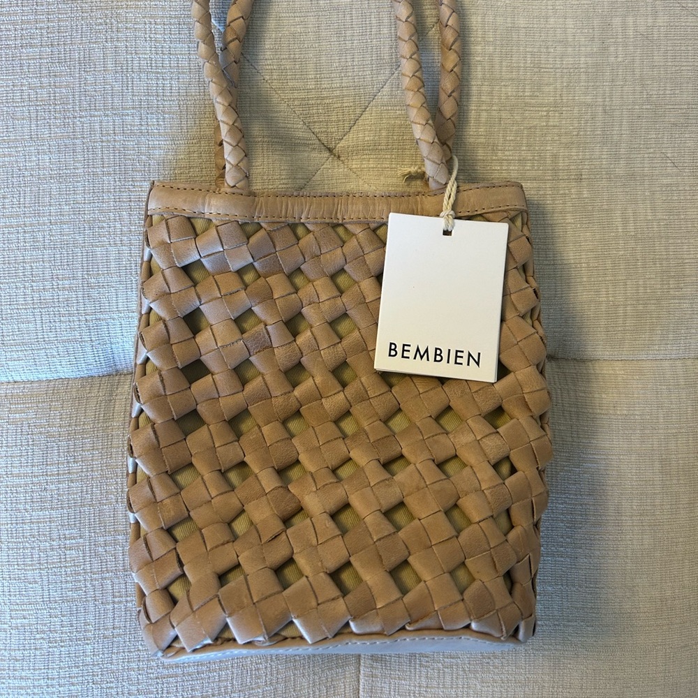 Bembien Bonita Bag Purse Oversized Knot Caramel NWT